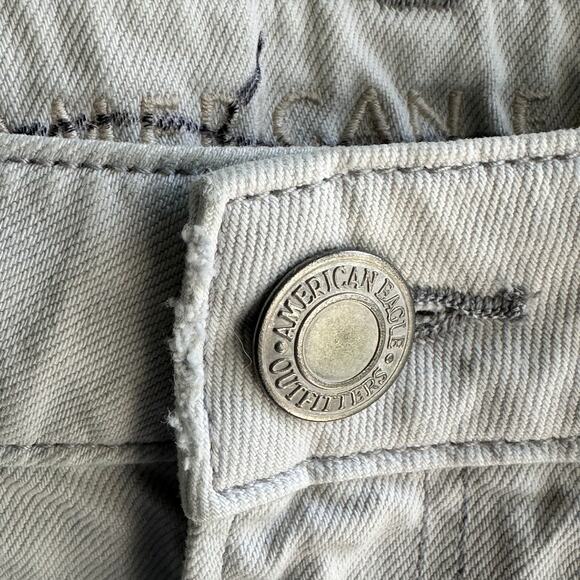 American Eagle Tomgirl Mini Skirt Denim Light Wash - Picture 4 of 7